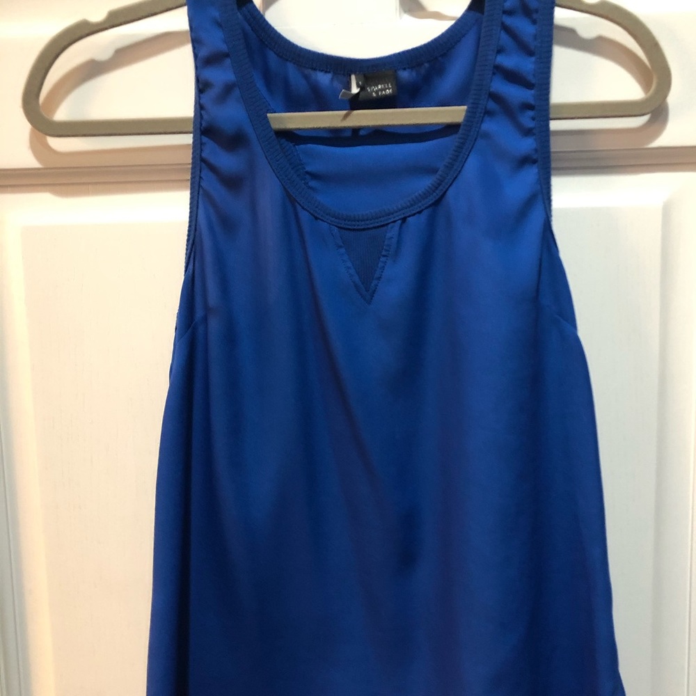 Sparkle & Fade racer back tank top